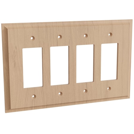 Designs Of Distinction Quad Levington Switch Plate - Alder 01454003AL1
